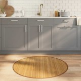 vidaXL Covor rotund, natural, 100 cm, bambus 376985