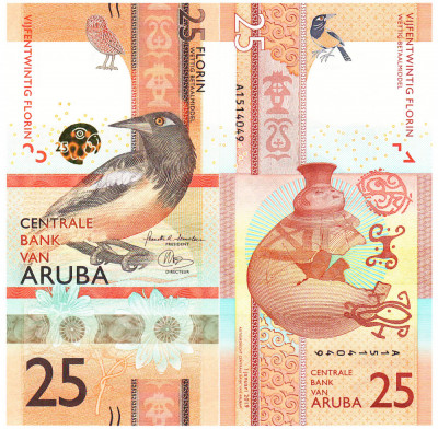 Aruba 25 Florin 2019 P-22 UNC foto