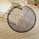 vidaXL Covor de exterior, ARAKIL maro, &Oslash;120 cm, PP