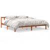 VidaXL Cadru de pat, maro ceruit, 200x200 cm, lemn masiv de pin