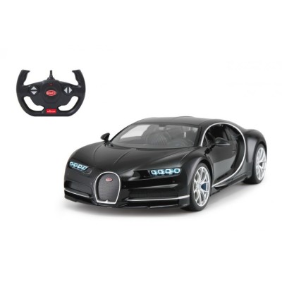 MASINA CU TELECOMANDA BUGATTI CHIRON NEGRU SCARA 1 LA 14 foto