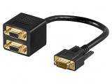 Cablu Video D-Sub 15 Pin HD 0.1m Negru