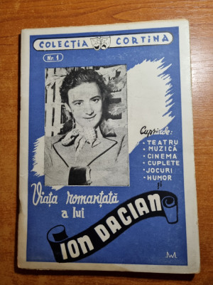 colectia cortina - nr 1 - 7 decembrie 1943 - art. ion dacian,jocuri,nuzica,umor foto