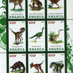 RWANDA 2011-Posta Privata-DINOZAURI-1 M/Sh** - RW 115