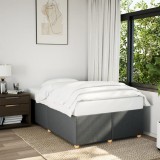 VidaXL Cadru de pat fără saltea, gri &icirc;nchis, 120x200 cm, textil 3284723