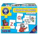 Joc educativ - puzzle in limba engleza Invata alfabetul prin asociere ALPHABET MATCH, orchard toys