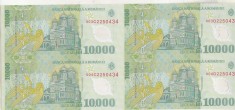 bnk bn 10000 lei 2000 Ghizari - coala de 4 ,certificat de autenticitate