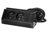 Prelungitor cu prize negru 1,5m 3680W
