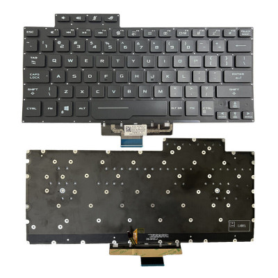 Tastatura Laptop, Asus, ROG Zephyrus G14 GA401, GA401IH, GA401IHR, GA401II, GA401IU, GA401IV, GA401IVC, GA401QC, GA401QE, GA401QH, GA401QM, iluminata, foto