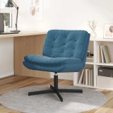 Scaun Relaxant Rotativ albastru 63 x 75 x 76 cm Catifea