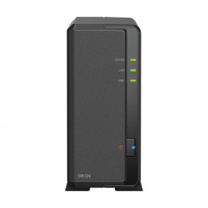 Network Attached Storage Synology DiskStation DS124, Realtek RTD1619B, 1 GB DDR4, 1GbE, Negru