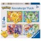 Ravensburger - Puzzle Pokemon 4 buc in cutie 12 16 20 24 piese