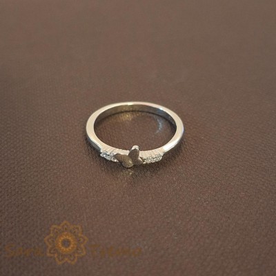 Inel din argint rodiat SIlver Butterfly foto