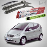 Cumpara ieftin Ștergătoare Mercedes-Benz Clasa A W168 1997-2004 | Set Față și Spate Flat &ndash; TeamCar&reg;