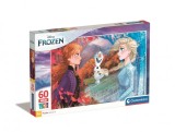 Puzzle Maxi Disney Frozen Contrasts,Regatul de Gheata - 60 Piese Clementoni