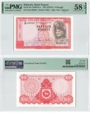 MALAEZIA █ bancnota █ 10 Ringgit █ 1976 █ P-15a █ aUNC █ PMG 58 █ necirculata