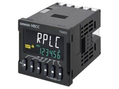 Timer OMRON SPDT 100-240V AC pentru șină DIN 45x45mm IP20