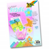 Sisal colorat pastel glitter 5