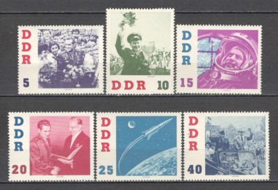D.D.R.1961 Cosmonautica-Vizita cosmonautului sovietic G.Titov SD.106 foto
