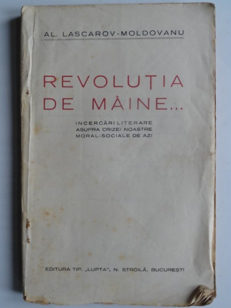 Revolutia de maine - Al. Lascarov Moldovanu