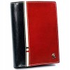 Biroul bărbătesc vertical bicolor, piele naturală RFID, Multicolor
