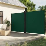 Cumpara ieftin Copertină laterală retractabilă, verde &icirc;nchis, 220x1000 cm