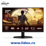 Monitor gaming AOC 27" 180Hz VA 0.5ms, QHD (2560x1440), MPRT, 1ms GtG, Adaptive Sync, AMD FreeSync, Flicker Free