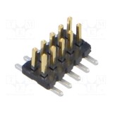 Conector şiruri pini tată 10 PIN 1,27mm gold flash SMT SAMTEC