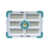 Proiector led cu incarcare solara si USB, 200W, 280 leduri, panou incorporabil / ZTS 8212