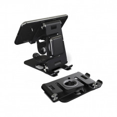 Suport Birou Telefon - Techsuit Adjustable Tablet / Watch Aluminium Stand (RX-2010) - Black