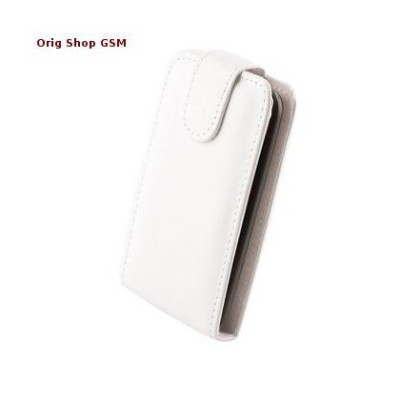 Husa Flip Piele Sony Xperia M C1904 Alb foto