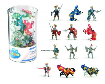 PAPO FIGURINA SET MINI CAVALERI 12 PIESE foto