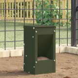vidaXL Urmărire pentru iepuri Verde măsliniu 12,5 x 12,5 x 25 cm 874586