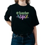 Tricou personalizat pentru invatatoare/profesoare, cu mesaj haios negru