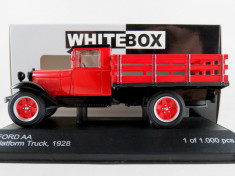 Macheta Ford AA Platform Truck - 1928 - WHITE BOX scara 1:43 foto