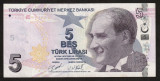 Turcia, 5 lire 2009_circulată, stare f. buna_Ataturk _serie D 145 643023