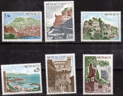 C1640 - Monaco 1974 - Monumente 6v.neuzat,perfecta stare foto