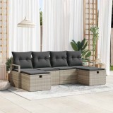 vidaXL Set de canapea cu pernă 5 pcs poliratan 3360553