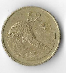 Moneda 2 dollars 1997 - Zimbabwe foto