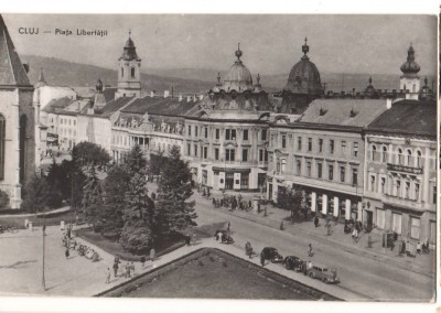 CPIB 22142 - CARTE POSTALA - CLUJ. PIATA LIBERTATII, RPR, 1959 foto