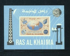 RAS AL KHAIMA, SPACE - COLIȚĂ MNH IMPERF.