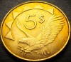 Moneda exotica 5 DOLARI - NAMIBIA, anul 2012 * cod 4401, Africa