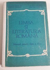 manual vechi LIMBA SI LITERATURA ROMANA cl. a IX-a 1983 foto