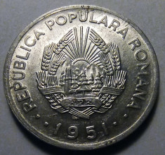Monedă 20 lei 1951 detalii frumoase (#3) foto
