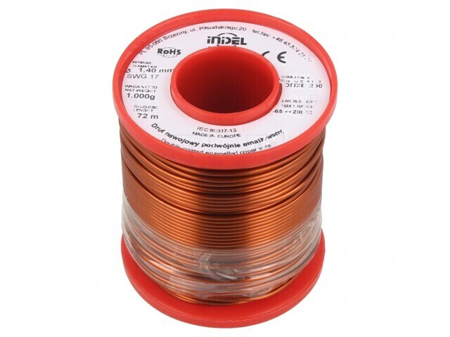 S&acirc;rmă Emailată Dublu 1.4mm 1kg Cu