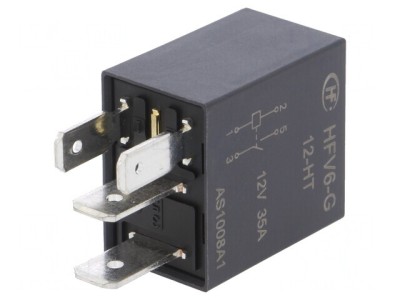 Releu Electromagnetic SPST-NO 12VDC 35A cu Soclu foto