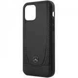 Husa Piele MERCEDES Perforation pentru Apple iPhone 12 / Apple iPhone 12 Pro, Neagra MEHCP12MARMBK