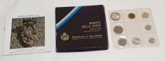 San Marino -Set monede anul 1974 - moneda cu valoarea de 500 Lire din argint UNC