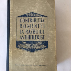 T- Contributia Romaniei la razboiul antihitlerist, Cupsa I., Ed Militara 1958