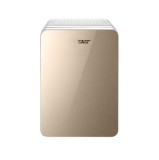 Mini frigider portabil pentru cosmetice eMazing, cu dublă funcție de &icirc;ncălzire și răcire, capacitate de 8L, dimensiuni 19x28x26 cm, culoare auriu